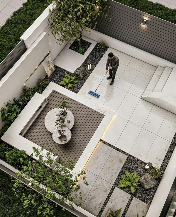 Terrasse im Garten